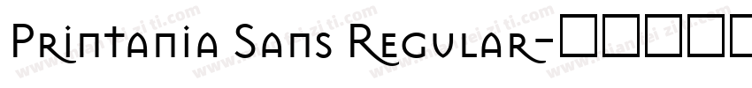 Printania Sans Regular字体转换